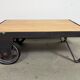 Table basse industrielle noire, années 1960