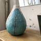 Artisan cracked earth vase