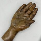 Large sculpture hand / empty pocket plaster 1960 jean Jacques Goma Vibreville
