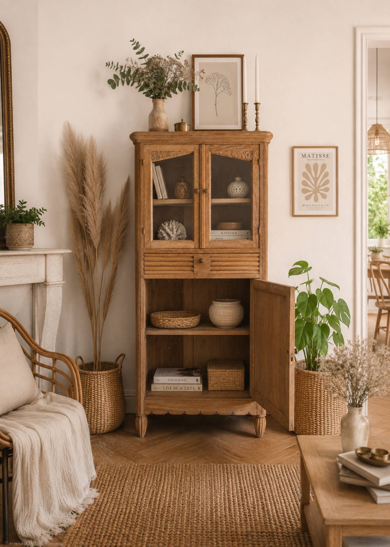 Art Deco glass cabinet