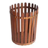 Mid century modern wooden paper bin, 1950s