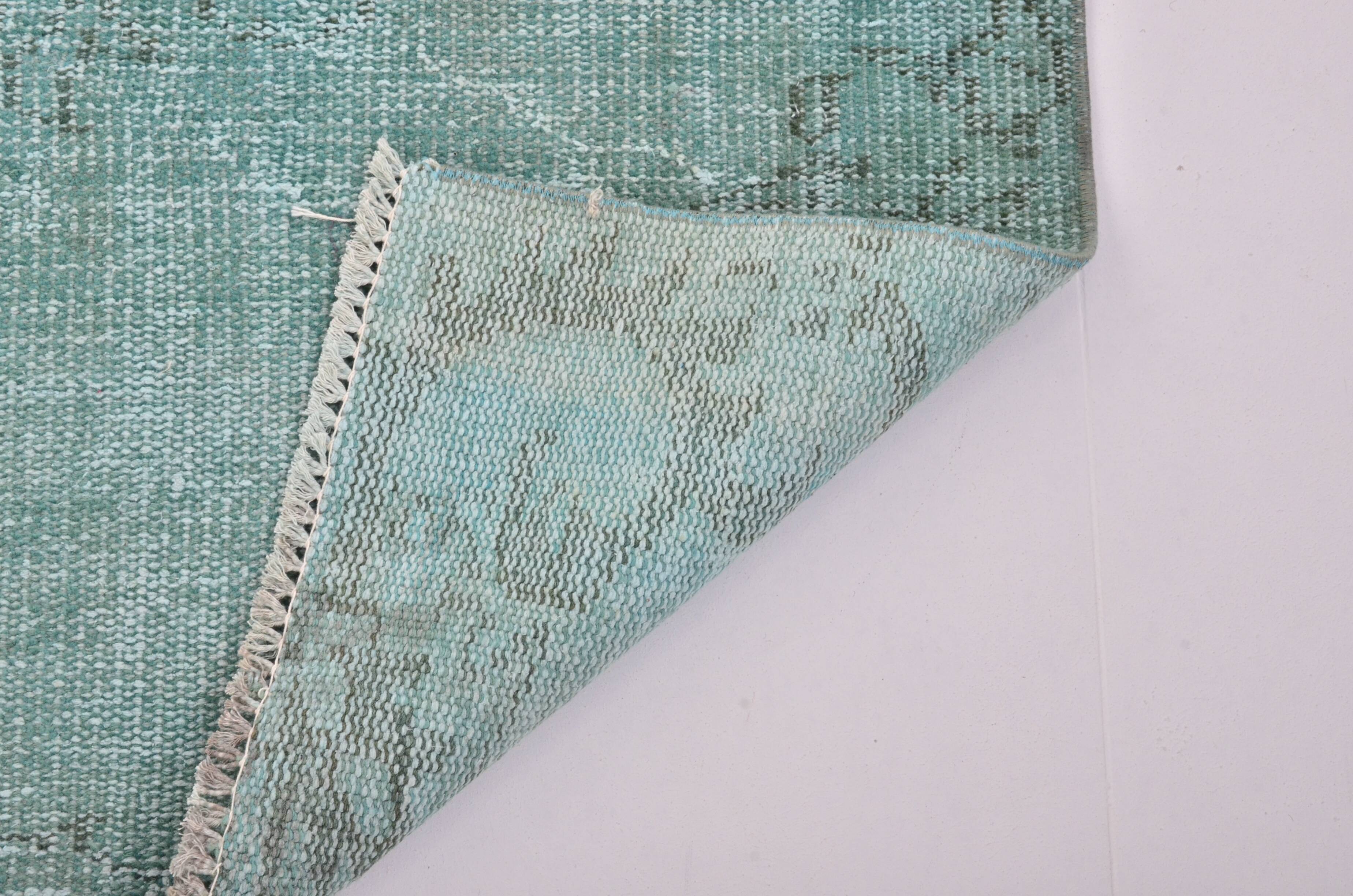 Turqouise Vintage Handknotted Runner sku 3279