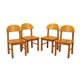 Set of four chairs, Scandinavian design, 1960s, designer: Rainer Daumiller,
