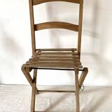 Antique folding chair or plant holder