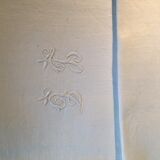 Lot de 3 serviettes monogrammées