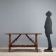 Old refectory table in walnut, Italy, 20th century
