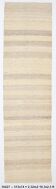 Kilim Beige & Brown jute Runner Rug, 74x313Cm