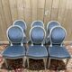 Suite de 6 chaises médaillons de style Louis XVI