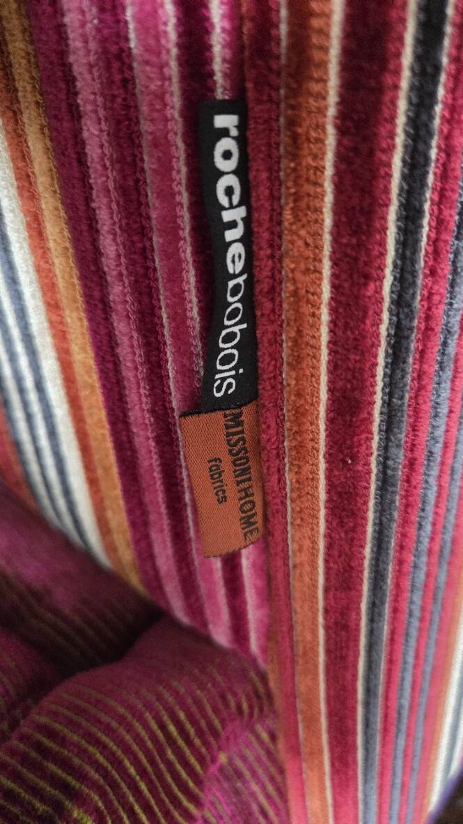 Mah Jong sofa Roche & Bobois Missoni fabrics