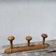 Antique wooden wall coat rack