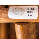 2 colonial armchairs in wood, rattan and leather, 1950s