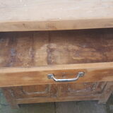 Parisian buffet billot natural patina