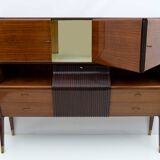 Osvaldo Borsani Mid-Century Modern Italian Sideboard with Bar Cabinet, 1950