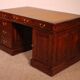 English mahogany pedestal desk