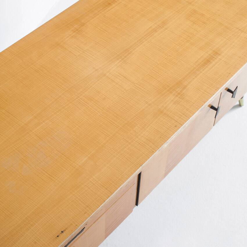 Vintage low sideboard / TV cabinet (former dressing table). France, 1960s