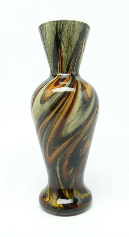 Mid-century modern vase, glass, Alum Bay Isle of Wight, United Kingdom, 1950s