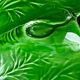 Green Ceramic Hors d'Oeuvres Dish in Leaf Shape, Art Deco Period