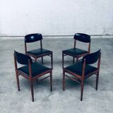 Mid-Century Dutch Design Dining Chairs, 1960s, Set of 4