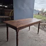 Beech farmhouse bistro restaurant table