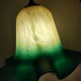 Blown glass chandelier