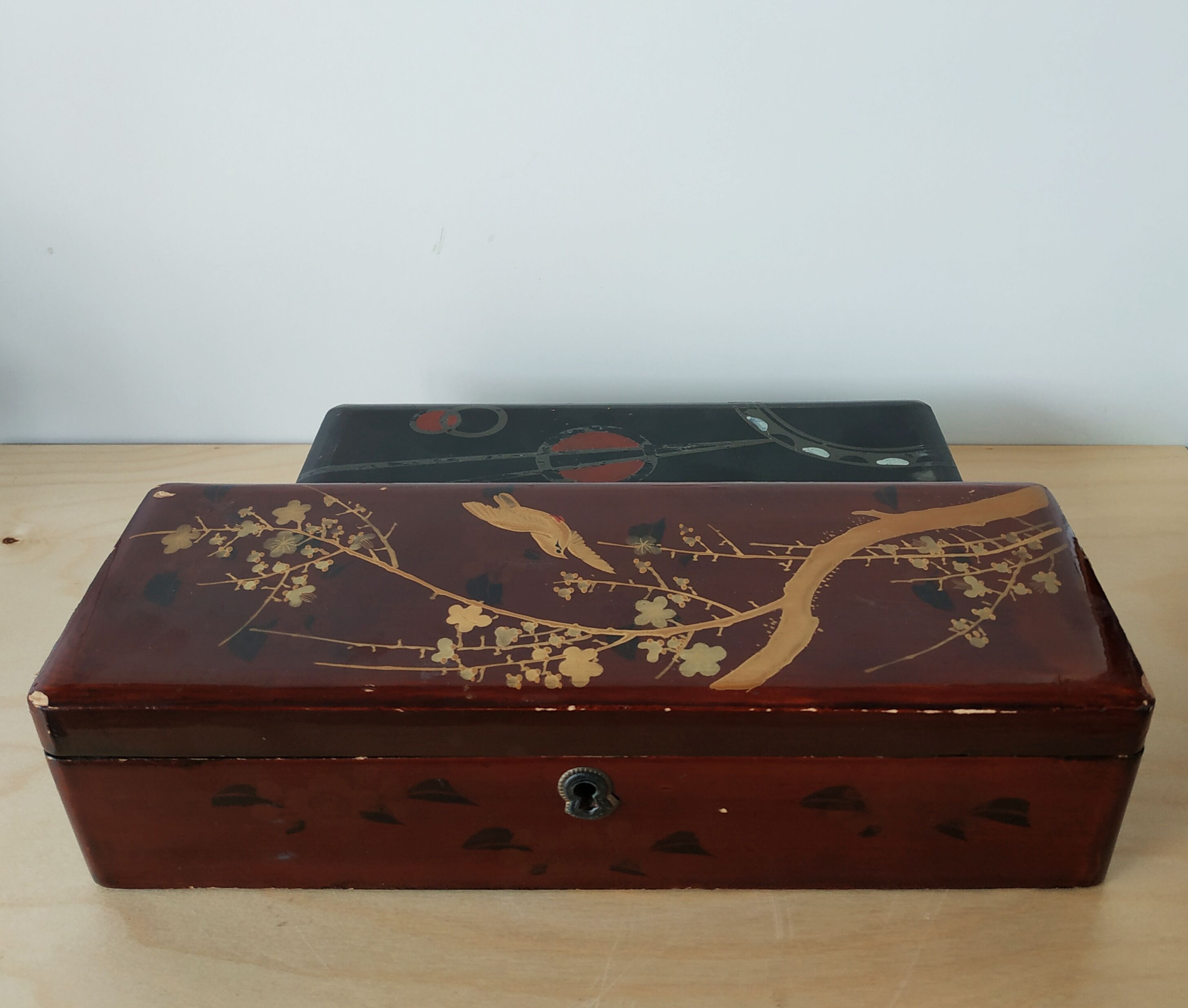 4 boîtes - Chine et laque Japon