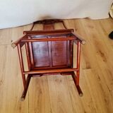 Asian table + 6 round/extendable/oval chairs in rosewood
