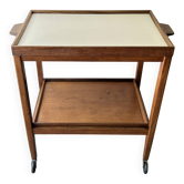Mid Century Vintage Teak Drinks Trolley Bar Cart Removable Trays 1960s