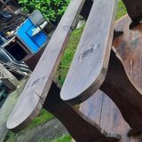 Farm table and pair of benches