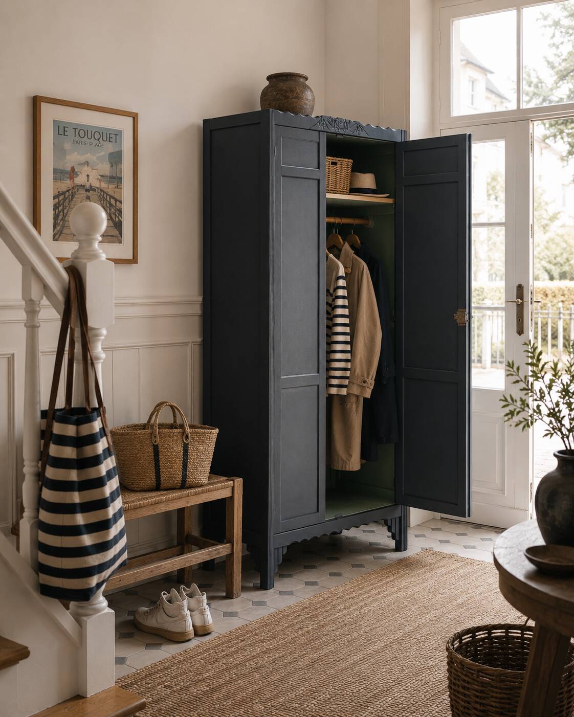 Armoire parisienne art déco penderie 1930