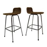 Set of 4 vintage bar stools Dirk van Sliedregt Rohe Noordwolde 1960's