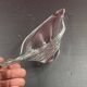 Daum France cup - modern shaped crystal - signed