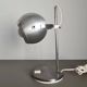 Mid Century Eyeball Desk Lamp, Space Age Table Light, brushed chrome