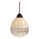 Beige with gold colored ceiling lamp, 1960s