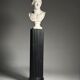 Neoclassical black plaster column