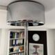 Streamline modern ceiling lamp in chrome with neon tubes, Germany, 1935