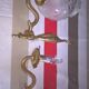 Art deco wall sconces in brass