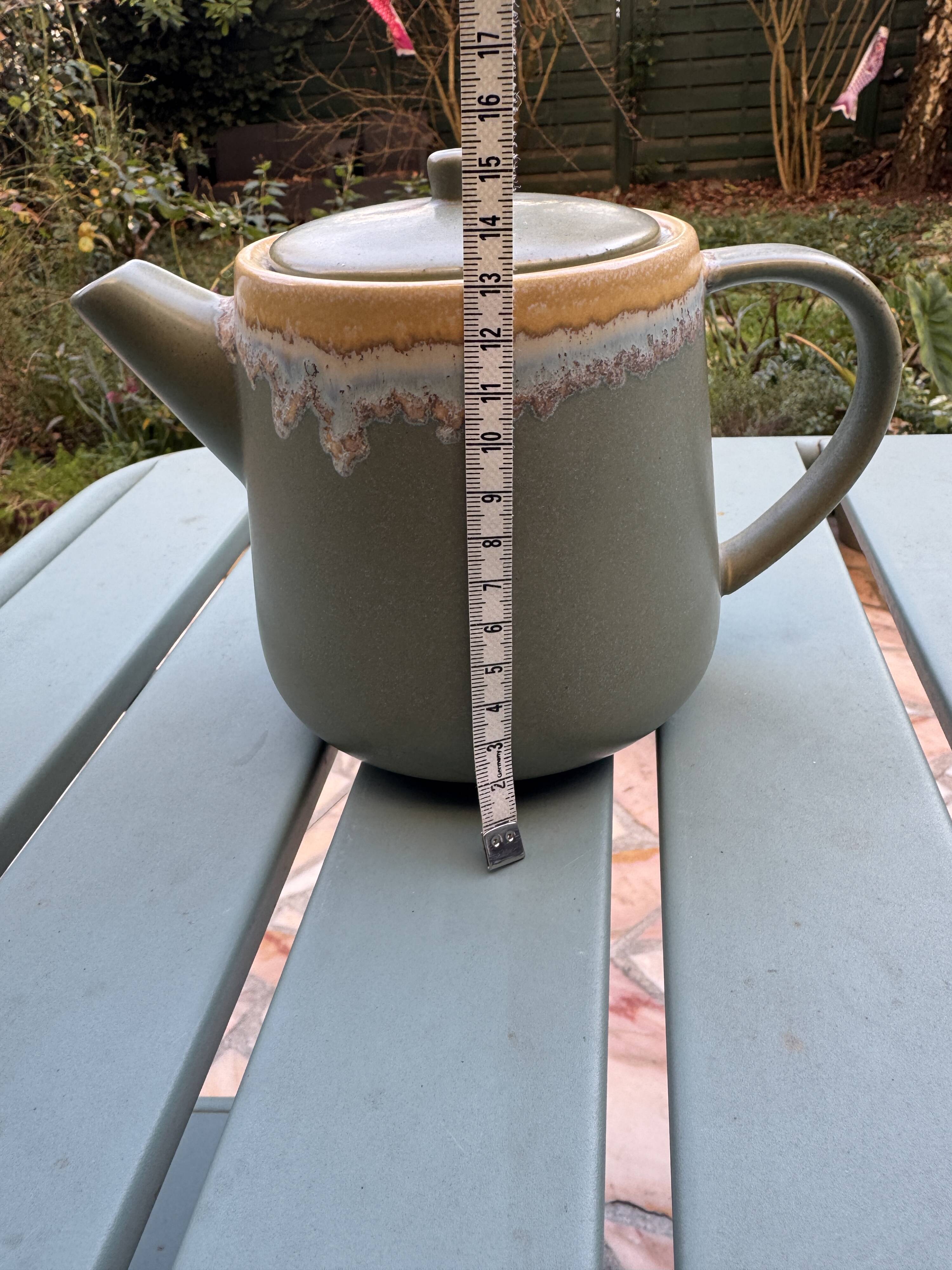 Celadon teapot – Japanese wabi-sabi style – very rare model.