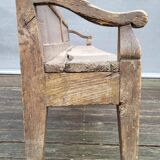 19th-century church pew, 245 cm long