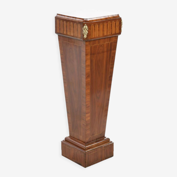 Art Deco style column in marquetry