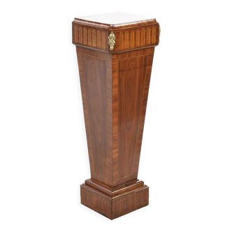 Art Deco style column in marquetry