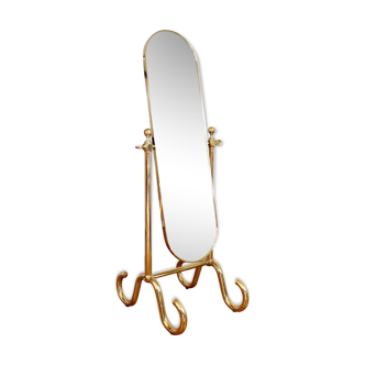 Brass psyched mirror 160x29cm