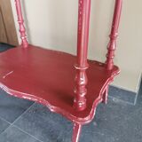 Guéridon old Basque red patina