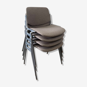 Series of 4 chairs by Piretti Giancarlo, Castelli
