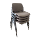Series of 4 chairs by Piretti Giancarlo, Castelli