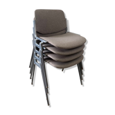 Série de 4 chaises de Piretti Giancarlo, Castelli