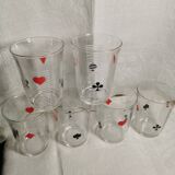 Water glasses card game