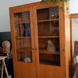 Ancienne armoire vitrine écolière