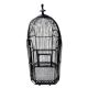 Old black metal birdcage from the early 20th century.
