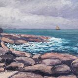 Oil painting - seascape Brittany