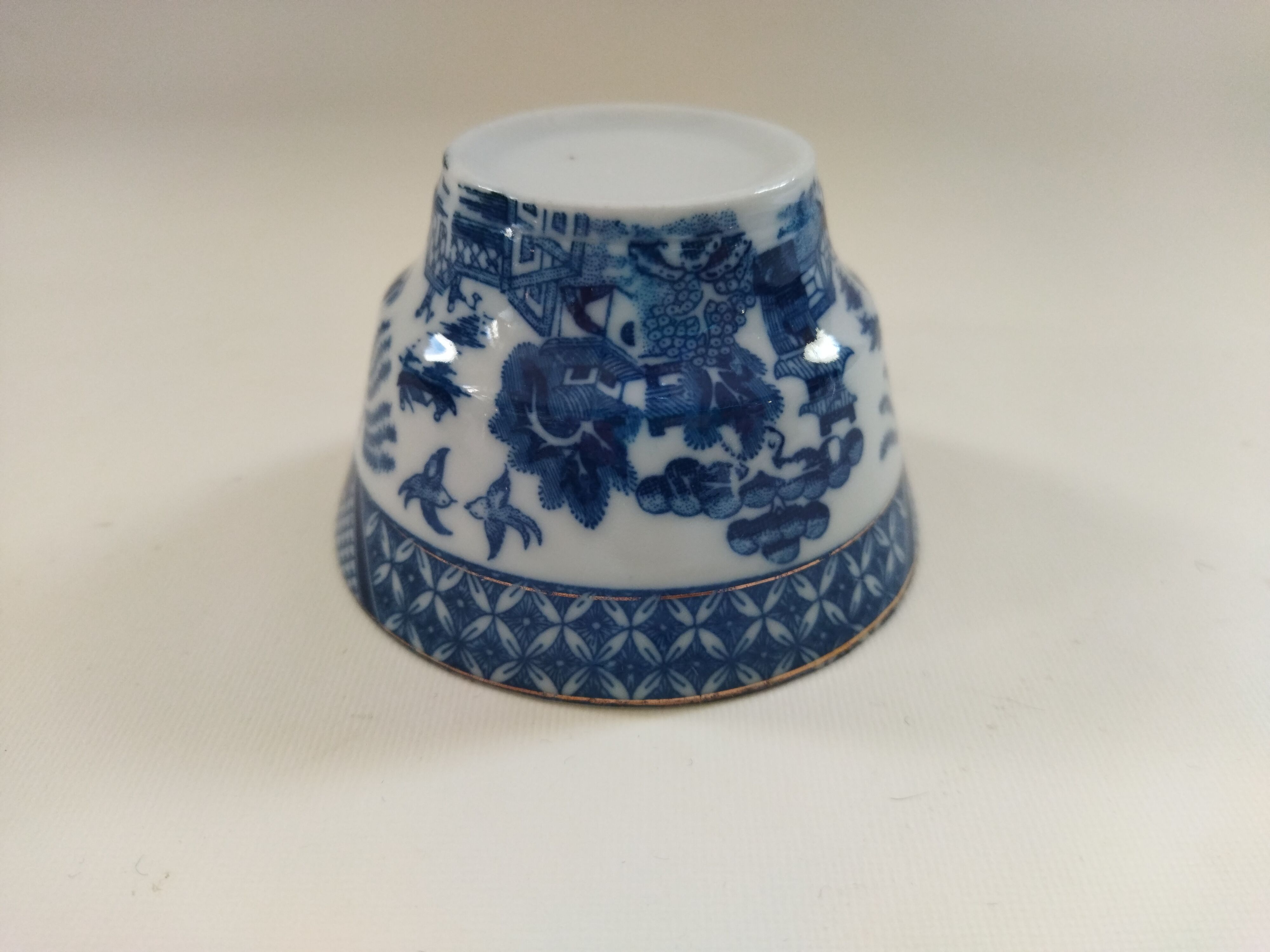 Blue Willow porcelain cup